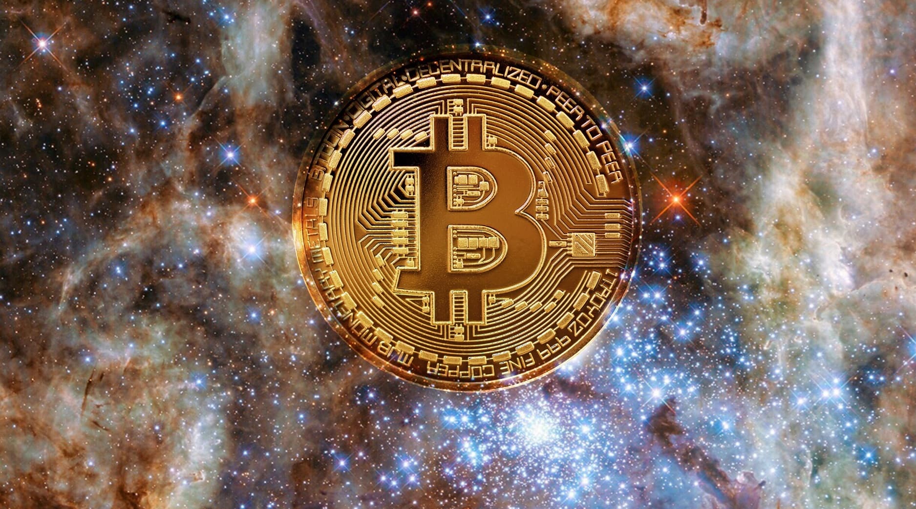 Bitcoin with universe design background