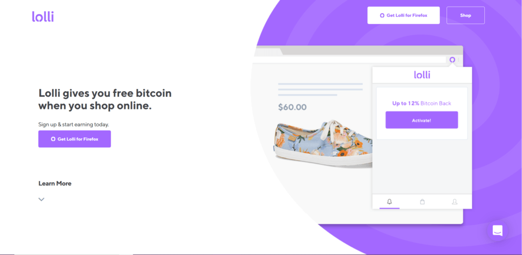 Lolli - get free Bitcoin when you shop online